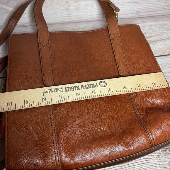 Fossil “Sara” Satchel Handbag Purse Leather - Picture 12 of 13